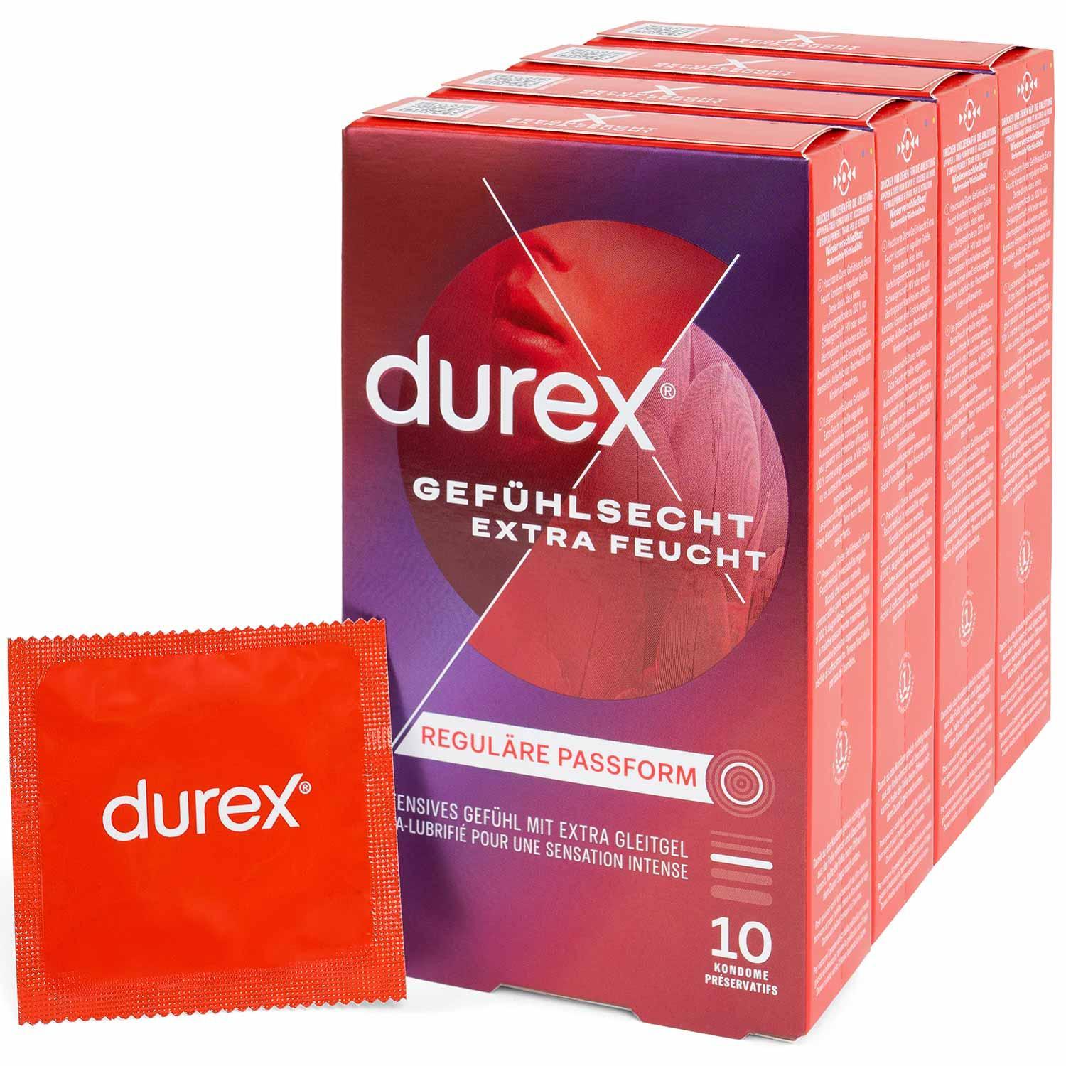 Durex Gefühlsecht Extra Feucht - Menge: 10 Stück