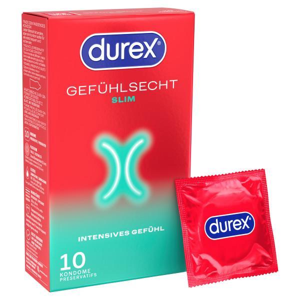 Durex Gefühlsecht Slim Fit - Menge: 10 Stück